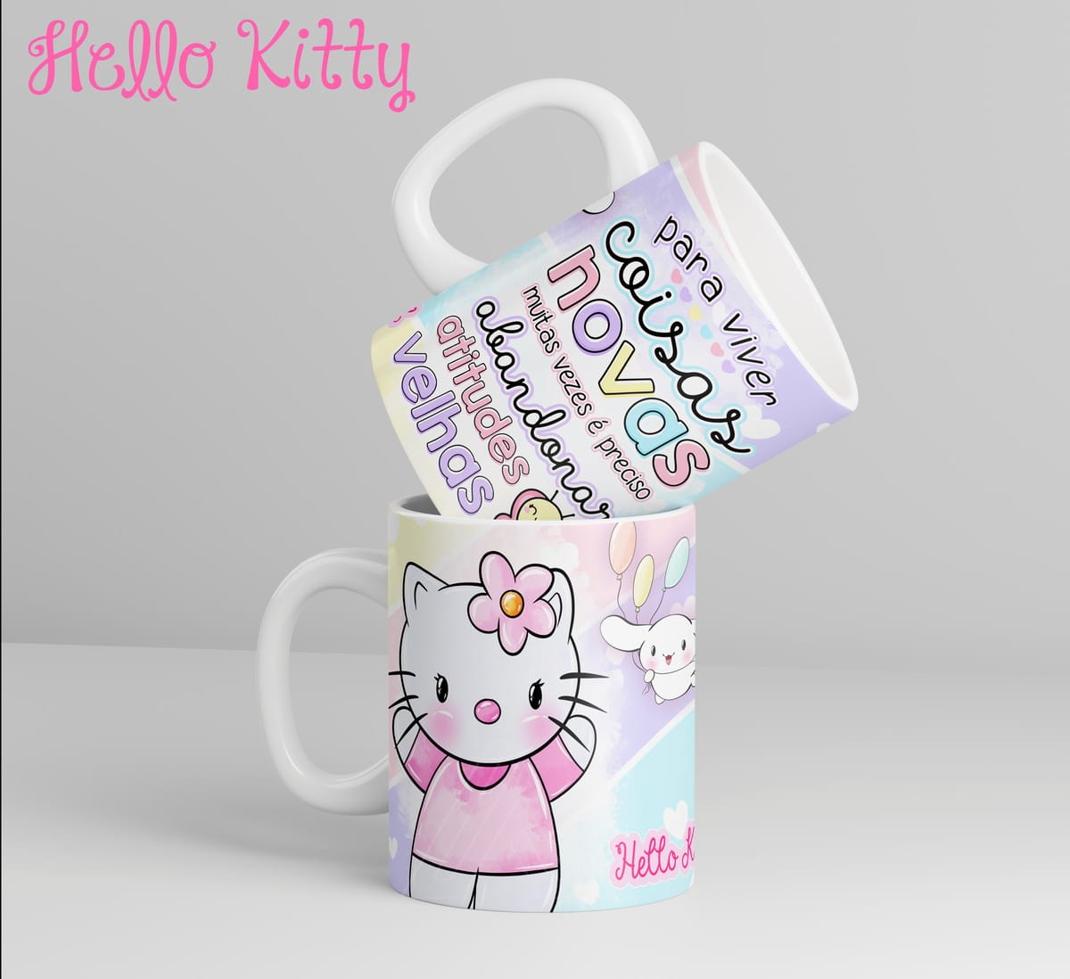 Artes para Caneca Hello Kitty em PNG e Corel 1 Artes para Caneca Hello Kitty em PNG e Corel