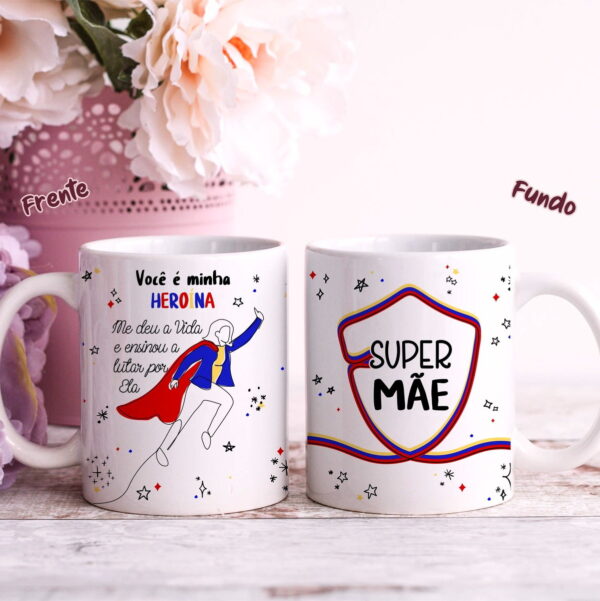 Artes Canecas Mãe em Linhas - Png
