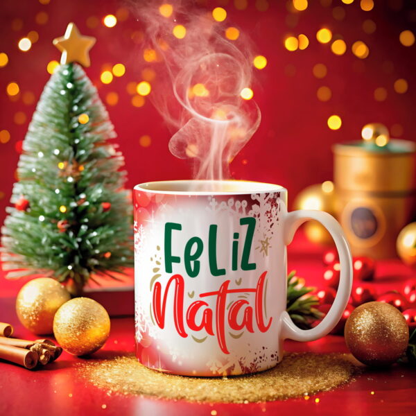 Artes Canecas Natal 2024 - Png e Corel