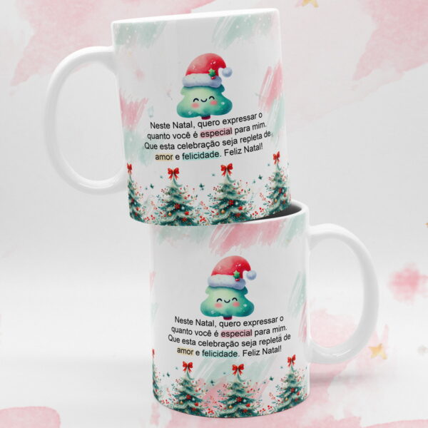 Artes Canecas Natal Aquarelado - Png