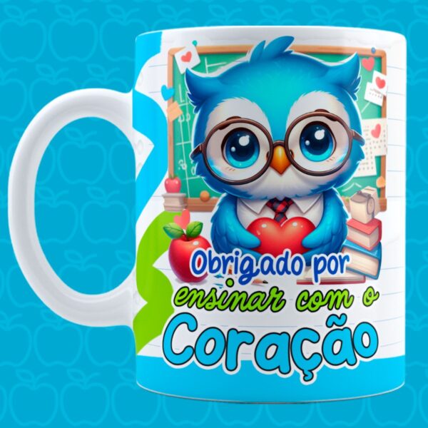 Artes Canecas Professores Corujinhas