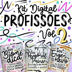 Artes Canecas Profissões Vol. 2 Radiologista Fisioterapeuta