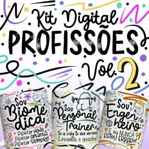 Artes Canecas Profissões Vol. 2 Radiologista Fisioterapeuta