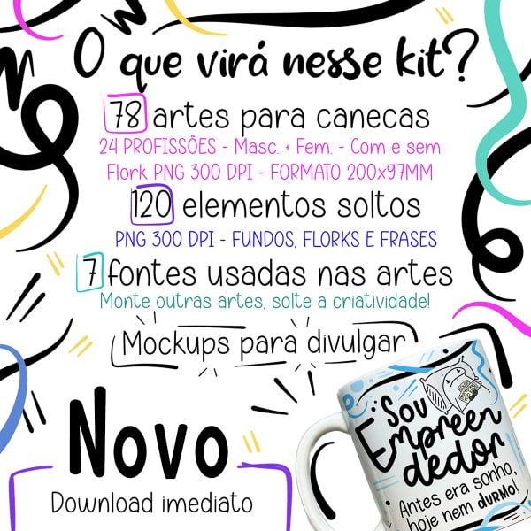 Artes Canecas Profissões Vol. 2 Radiologista Fisioterapeuta