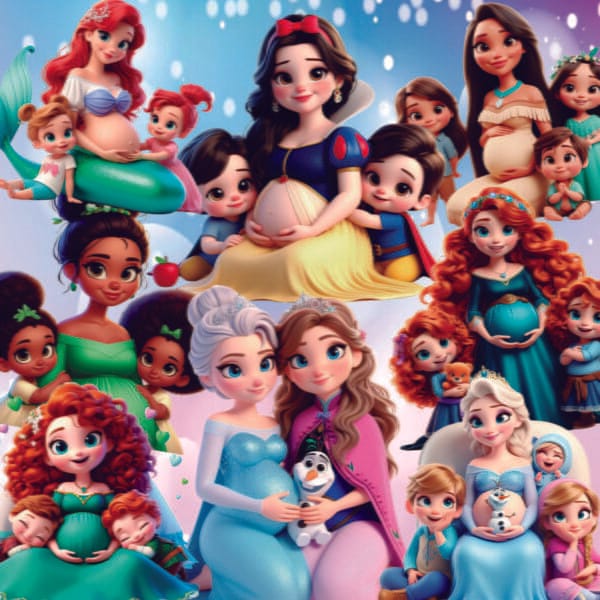 Artes Dia das Mães Princesas Disney Imagens Png