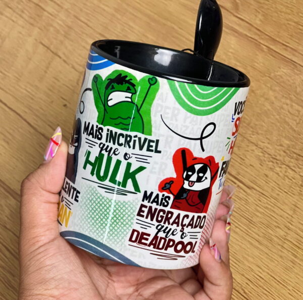 Artes Digitais Caneca Pai Flork Heroi Png