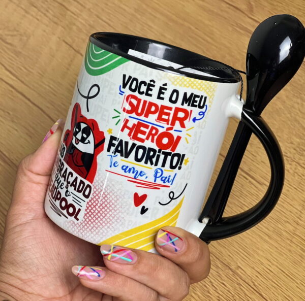 Artes Digitais Caneca Pai Flork Heroi Png