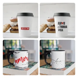 Artes Digitais para Caneca - Especial Dia dos Namorados