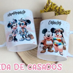 Artes Digitais para Canecas de Recém-Casados