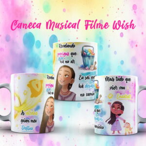 Kit Arte Digital Caneca Wish em PNG e CorelDraw 3 artes digital caneca wish png e corel