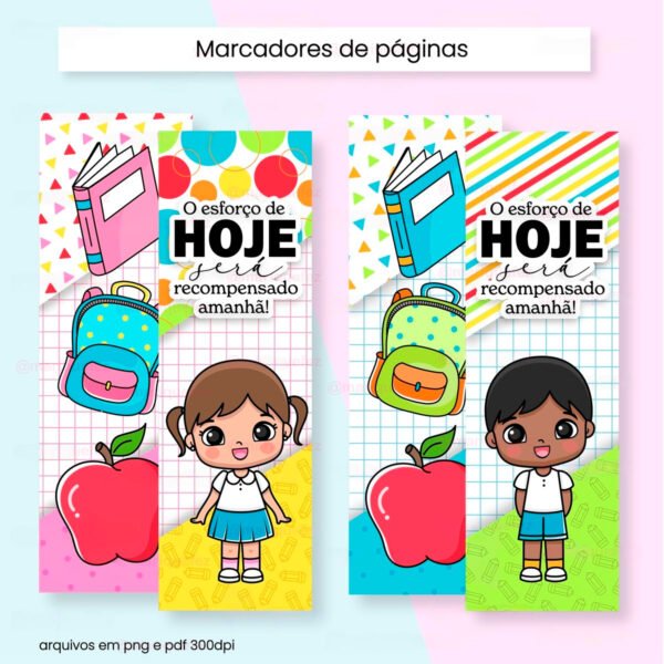 Artes e Figuras Volta às Aulas 2024 Meninos e Meninas Fofas