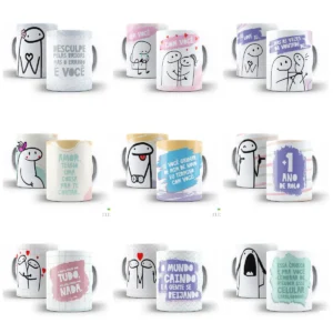 Artes Editáveis Caneca Dia dos Namorados - Baixe em Corel