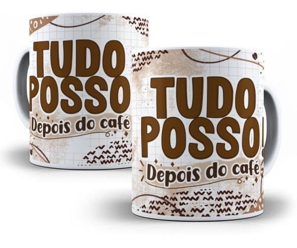 Artes Flork Sublimação Caneca Café 24 Arquivos Editáveis