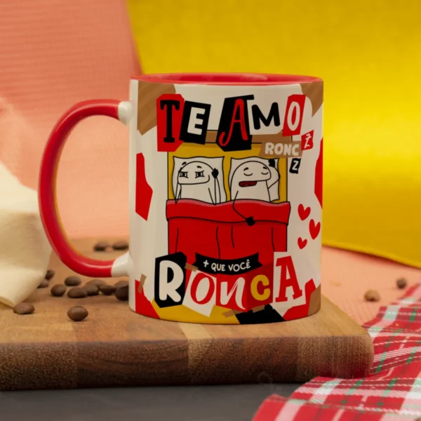 Artes para Caneca de Namorados: Humor e Paixão em JPG