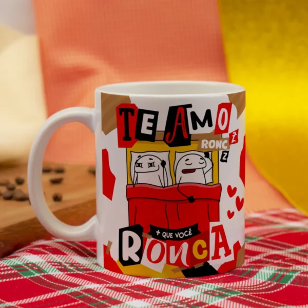 Artes para Caneca de Namorados: Humor e Paixão em JPG