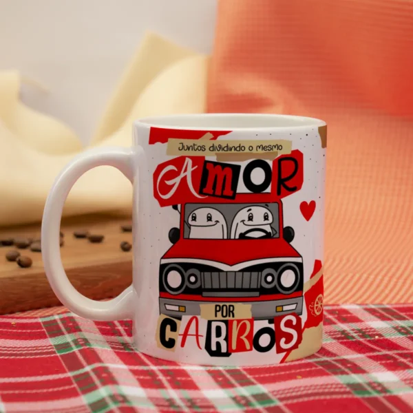 Artes para Caneca de Namorados: Humor e Paixão em JPG