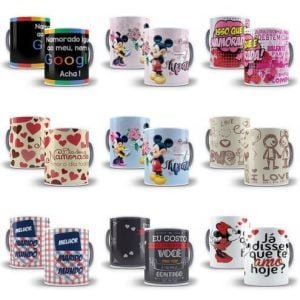 Artes Para Caneca Dia Dos Namorados 1.0 Editável Em Corel