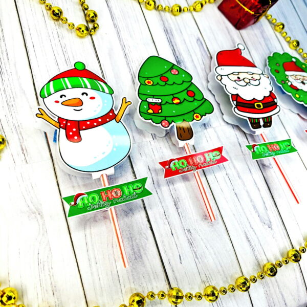 Artes para Pirulito Natal - Arquivo Digital