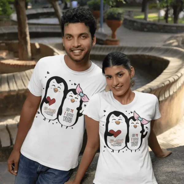 Artes para Presentes de Namorados - Pinguins Fofos