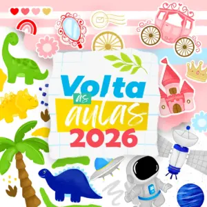 Artes para Sublimação Volta às Aulas 2026
