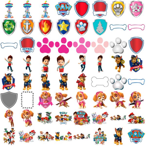 Artes Patrulha Canina PNG Ilustrações Figuras Imprimir Scrap