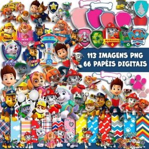 Artes Patrulha Canina PNG Ilustrações Figuras Imprimir Scrap