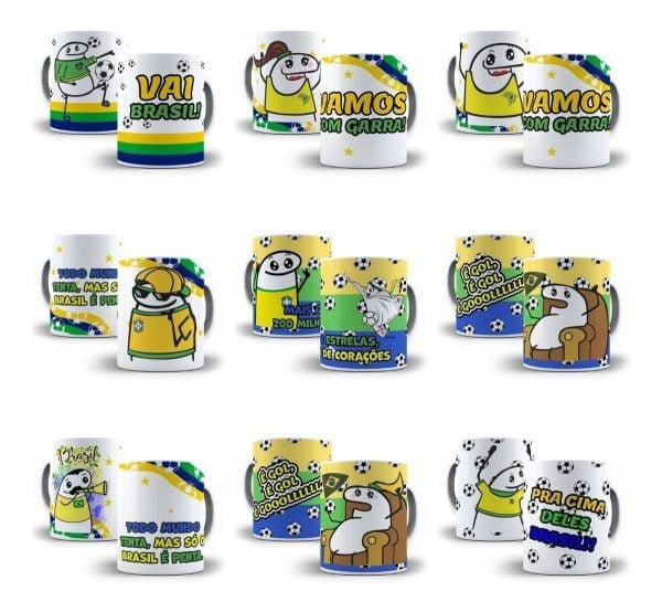Artes Prontas Caneca Copa Do Mundo 2022 Flork Brasil