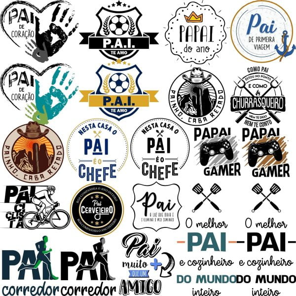 Artes Prontas Frases Vetores Png Lettering Dia Dos Pais