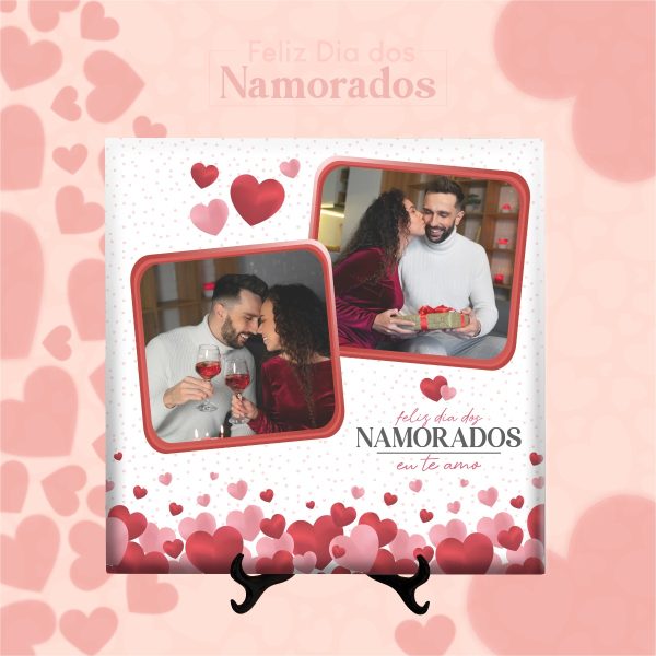 Artes Sublimação Azulejos Namorados 2023 Editável Corel Draw