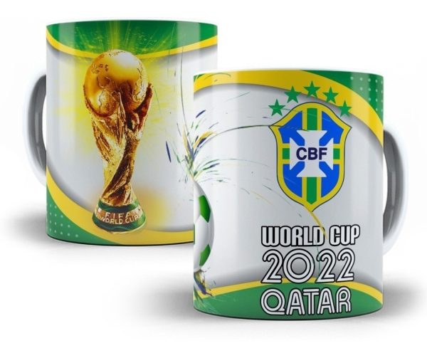 Artes Sublimação Caneca Copa Do Mundo Editáveis Psd E Cdr