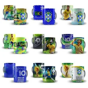 Artes Sublimação Caneca Copa Do Mundo Editáveis Psd E Cdr