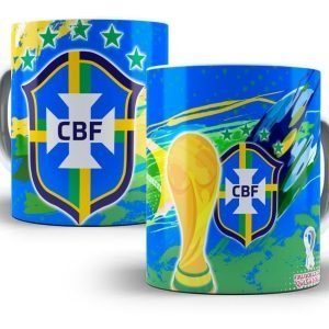 Artes Sublimação Caneca Copa Mundo 2022 Qatar Editáveis Psd