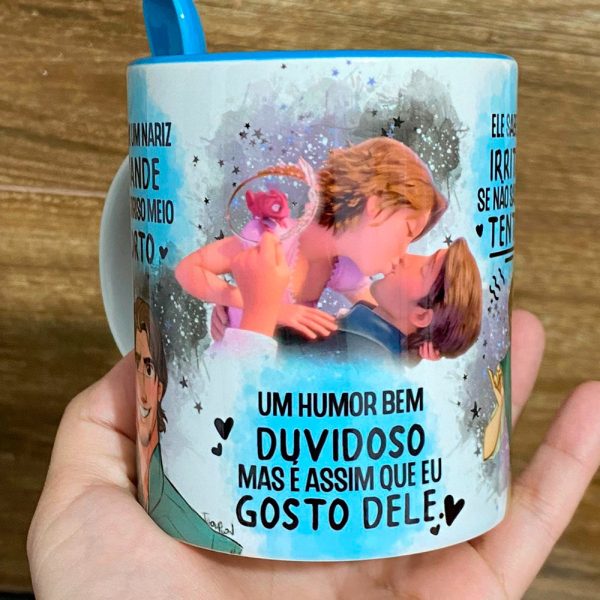 Artes Sublimação Caneca Música Sorriso Torto LIVS Namorados