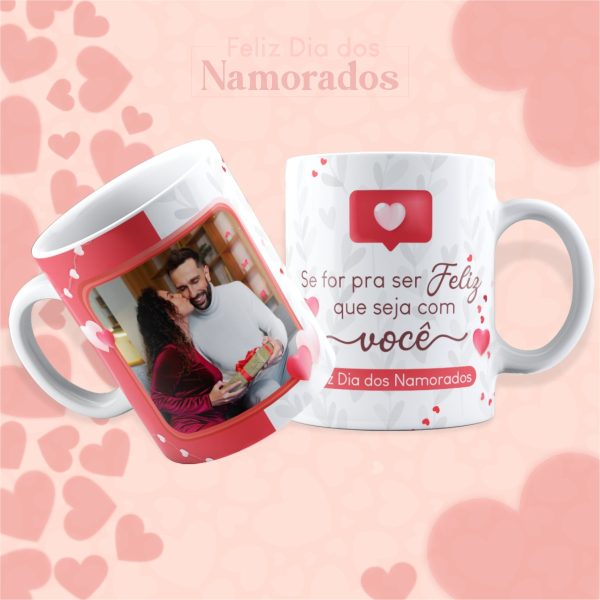 Artes Sublimação Caneca Namorados 2023 Editável Corel Draw
