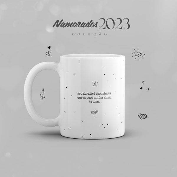 Artes Sublimação Caneca Namorados 2023 Love Lettering Jpg