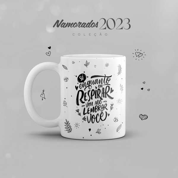 Artes Sublimação Caneca Namorados 2023 Love Lettering Jpg