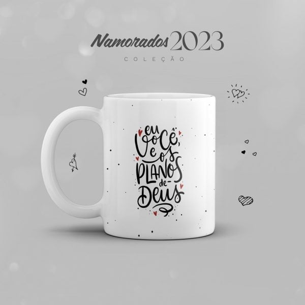 Artes Sublimação Caneca Namorados 2023 Love Lettering Jpg