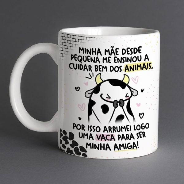 Artes Sublimação Canecas Flork Amigas Frases Dia do Amigo