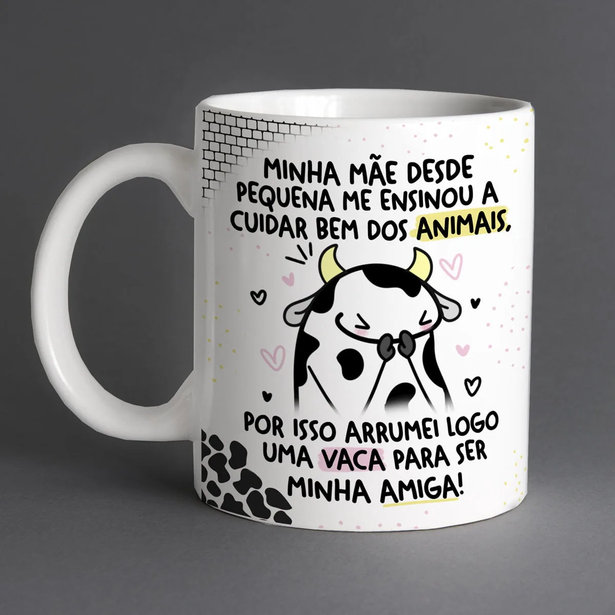 Artes Sublimação Canecas Flork Amigas Frases Dia do Amigo