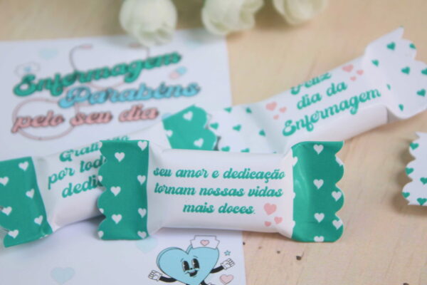 Bala com Card - Dia do Enfermeiro - Arquivo Digital