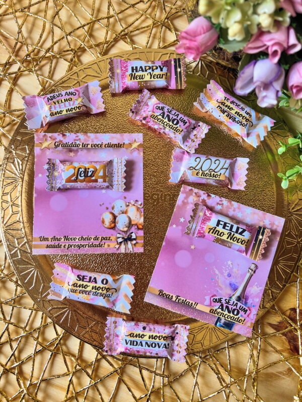 Balas e Cards Ano Novo 2024 - Arquivo Digital