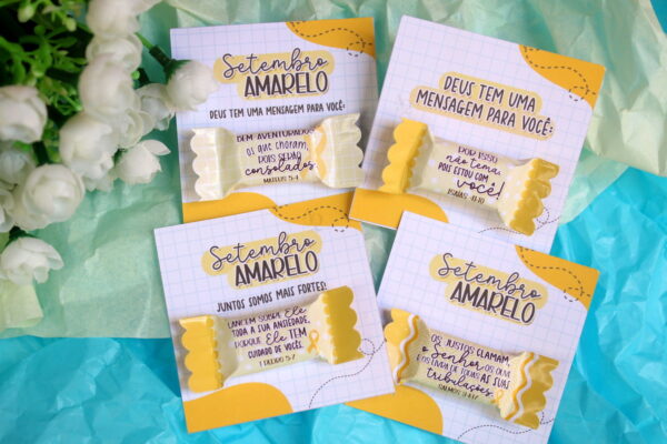 Balinha e Card Setembro Amarelo 2023- Arquivo Digital