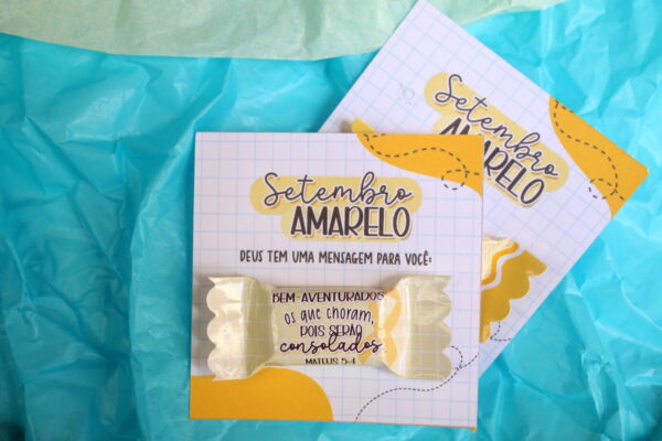 Balinha e Card Setembro Amarelo 2023- Arquivo Digital