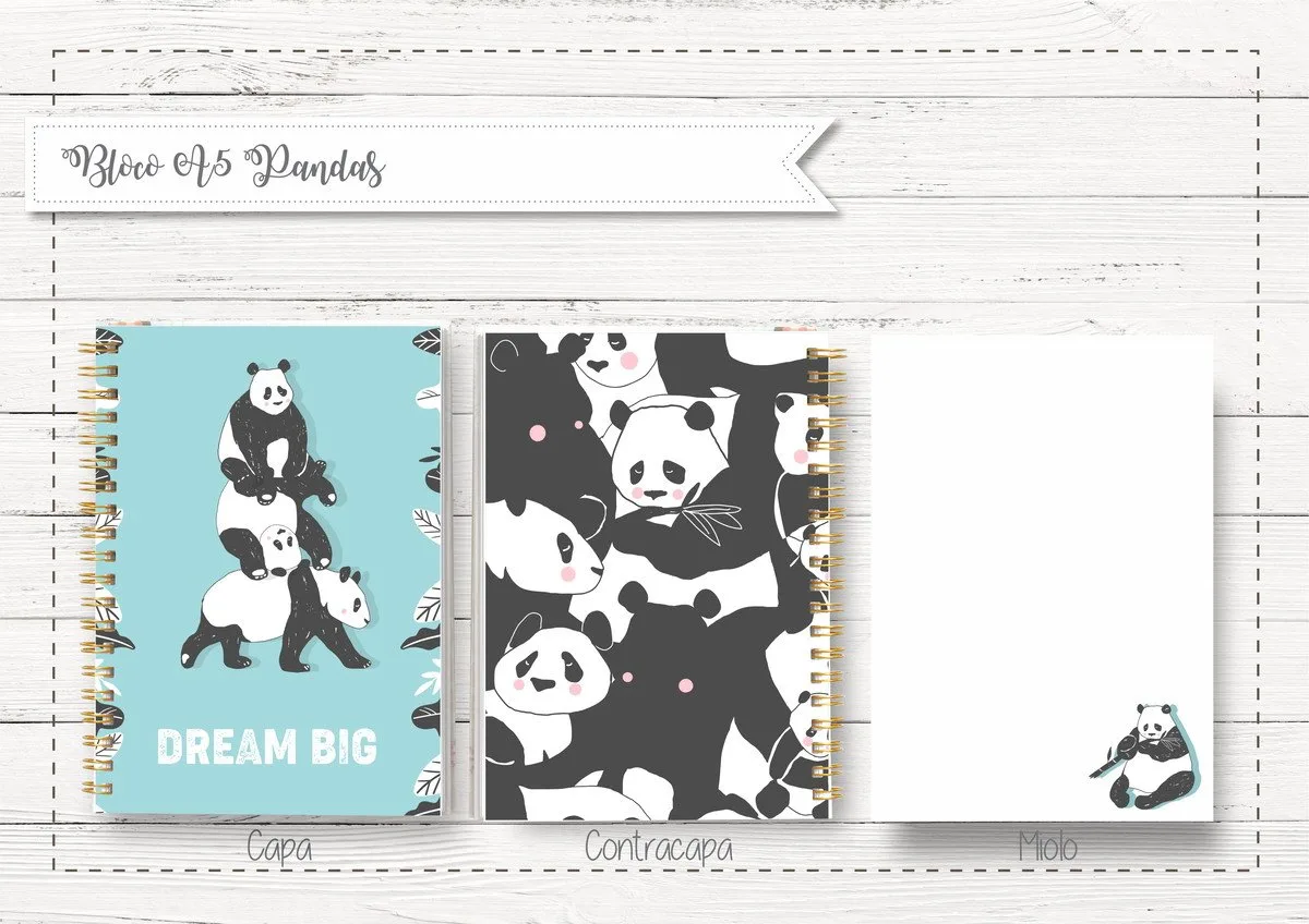Bloco A5 Panda