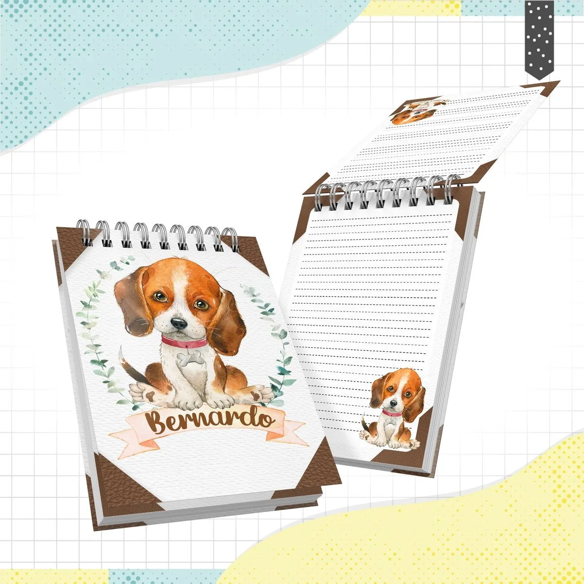 Bloquinho A6 Cachorrinho - Arquivo Digital 1 Bloquinho A6 Cachorrinho - Arquivo Digital