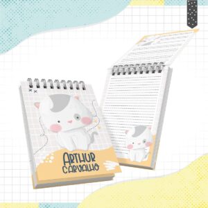 Bloquinho A6 Gatinho - Arquivo Digital