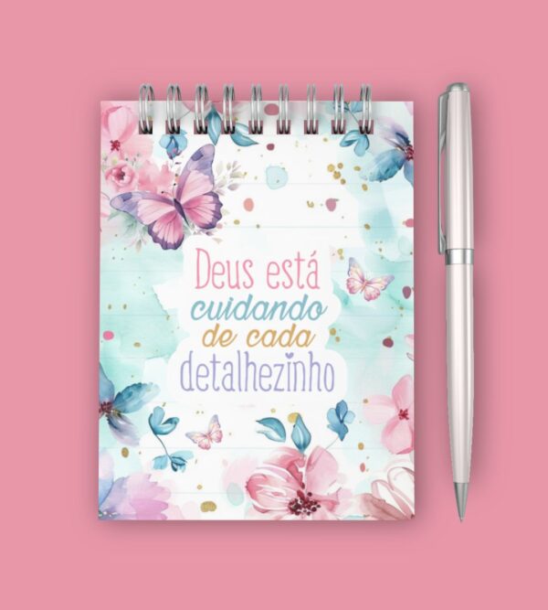 Bloquinho e Planner Devocional Digital Forte & Corajosa