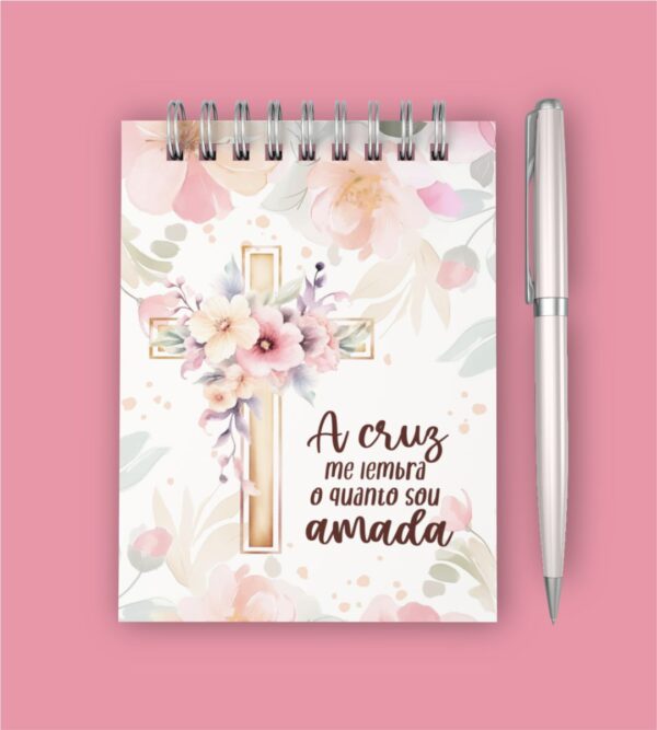 Bloquinho e Planner Devocional Digital Forte & Corajosa
