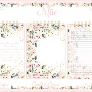 Bloquinho Floral Mãe - Arquivo Digital