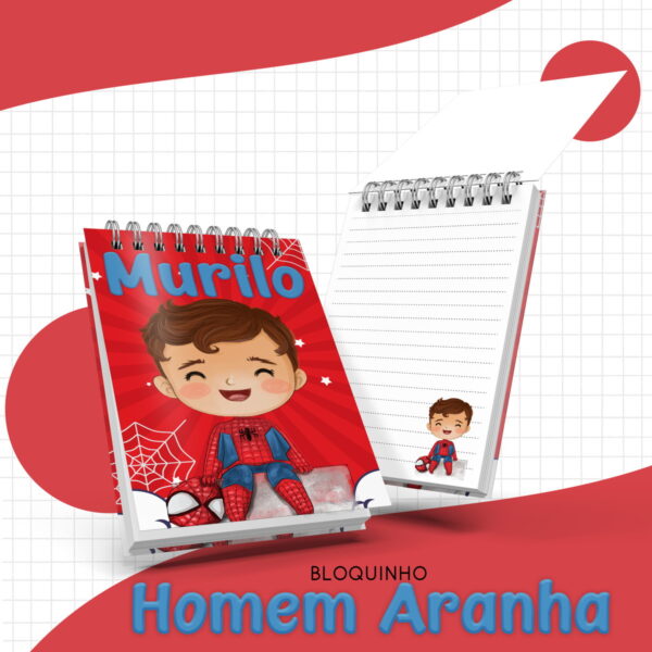 Bloquinho Homem Aranha - Arquivo Digital